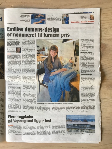 Projekt Ro, Project Ro, Emilie Dissing Wiehe, Helsingør Dagblad, Danish Desig Award 2017